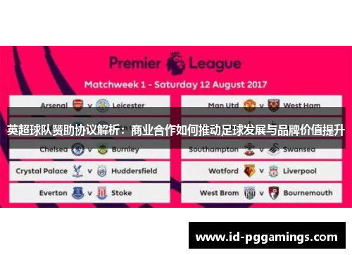 英超球队赞助协议解析：商业合作如何推动足球发展与品牌价值提升